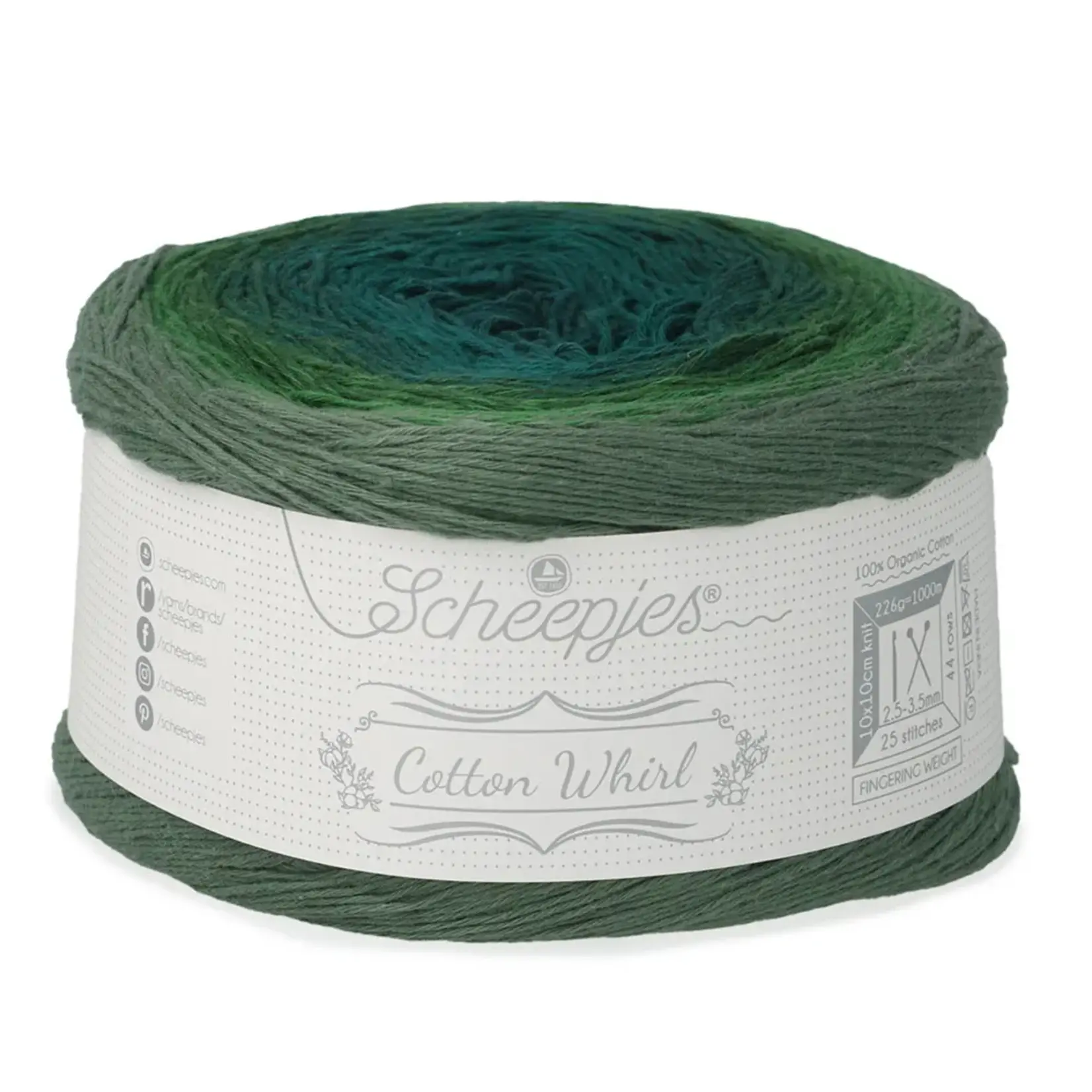 Scheepjes Cotton Whirl  745 Fog and Foliage