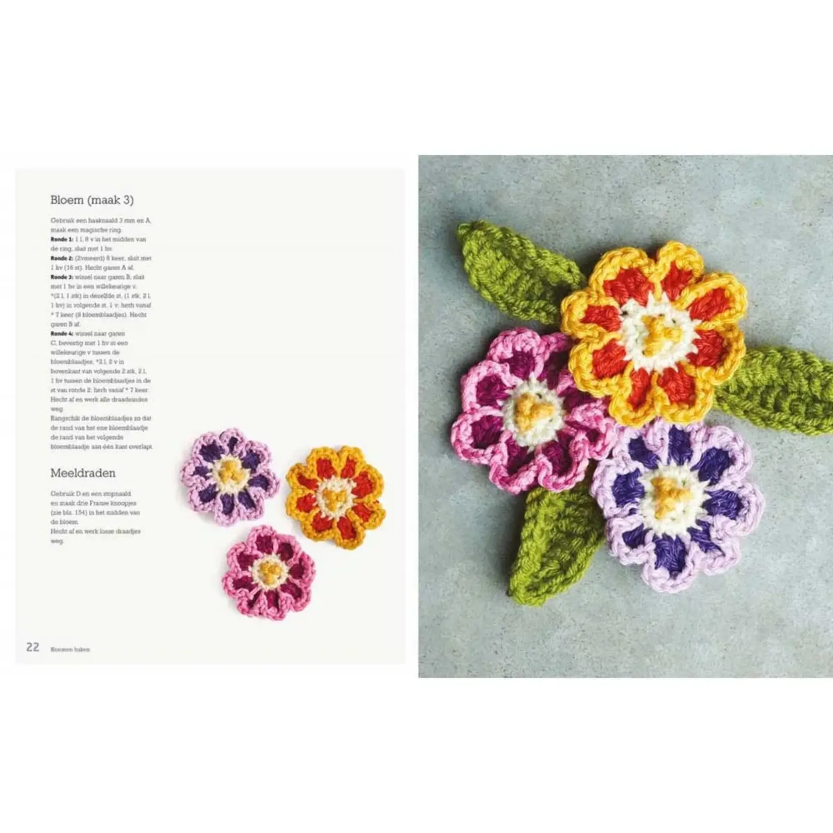 Librero Haakboek Bloemen haken