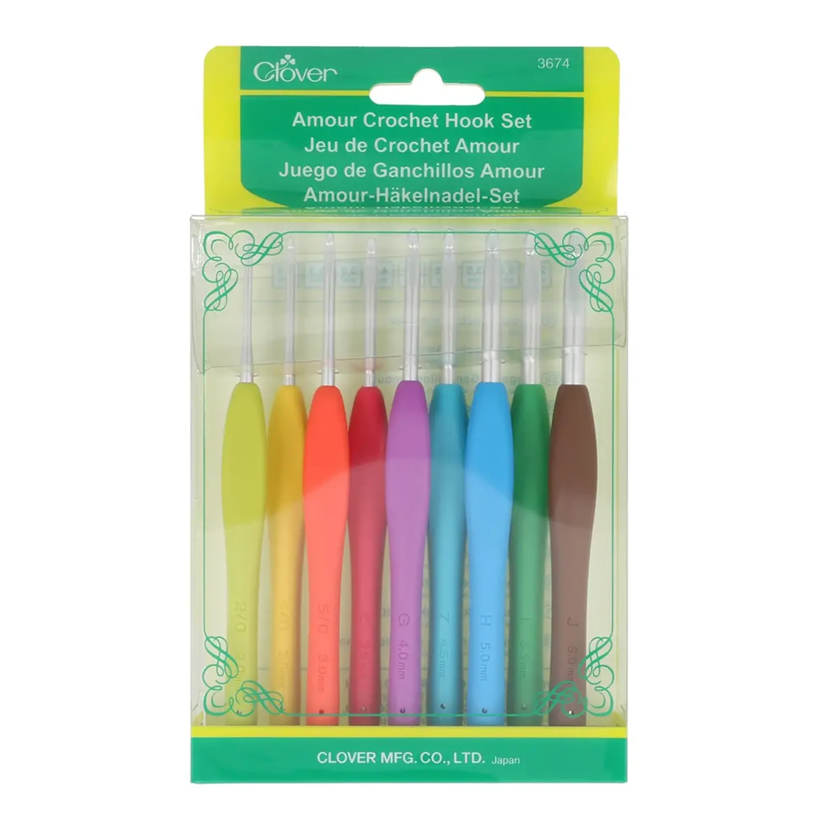 Clover Amour set van 9 haaknaalden