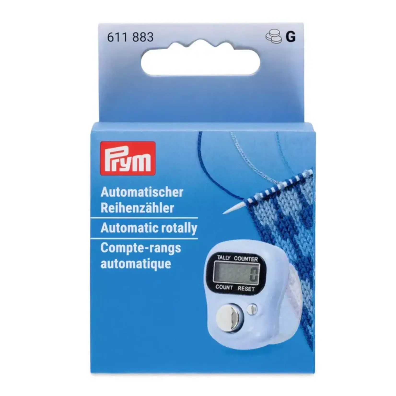 Prym Automatische toerenteller blauw
