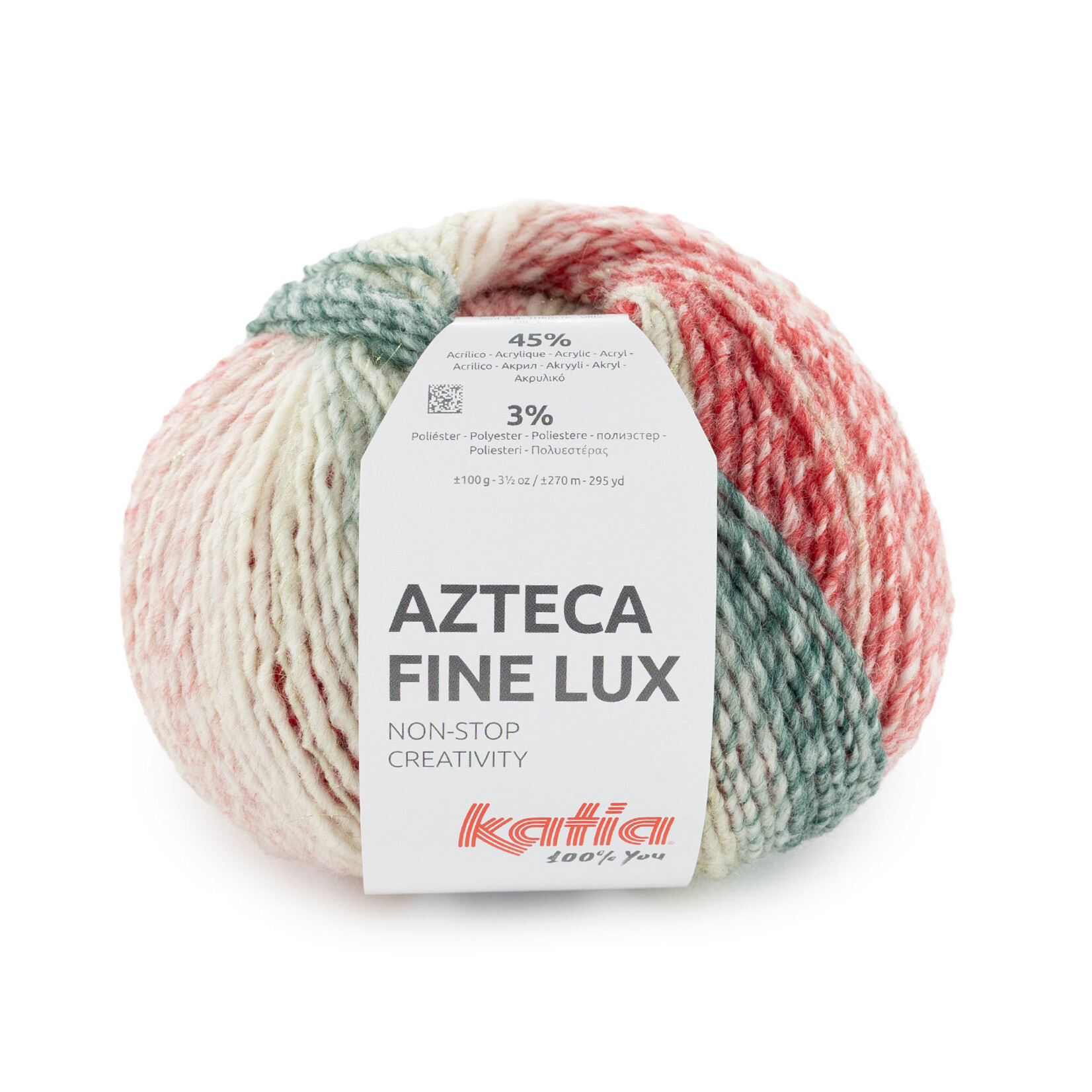 Katia Azteca Fine Lux  421 Groen-Beige-Rood