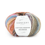 Katia Cotton-Merino Rainbow 501 - Bruin-Roze-Blauw