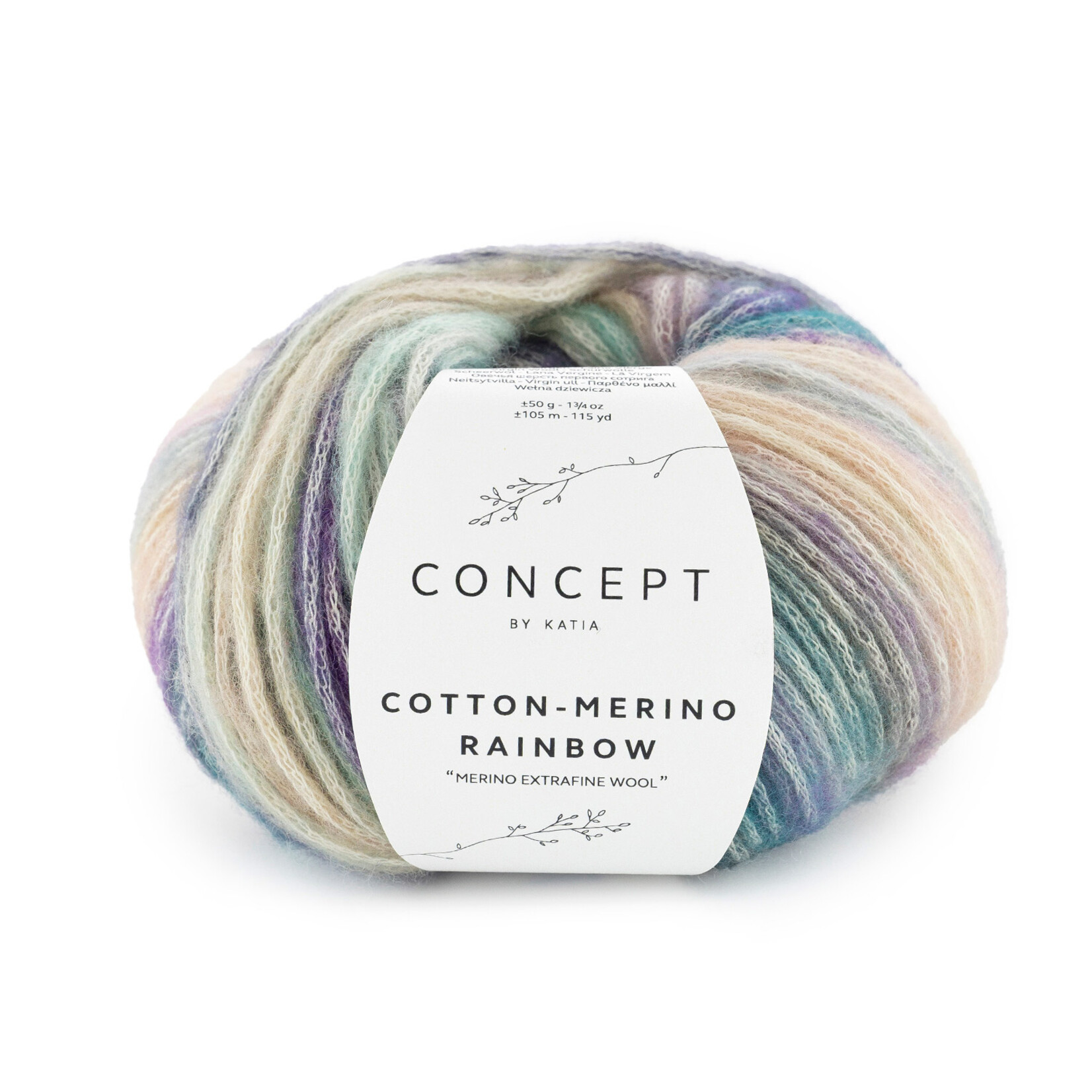Katia Cotton-Merino Rainbow 502 Roze-Lila-Pastelblauw