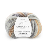 Katia Cotton-Merino Rainbow 504 Grijs-Roest-Ecru