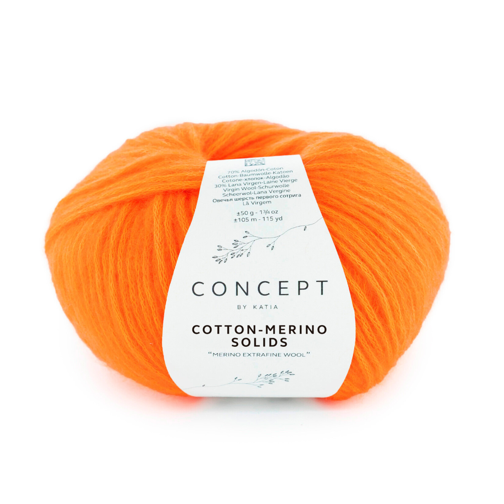 Katia Cotton-Merino Solids 63 Oranje