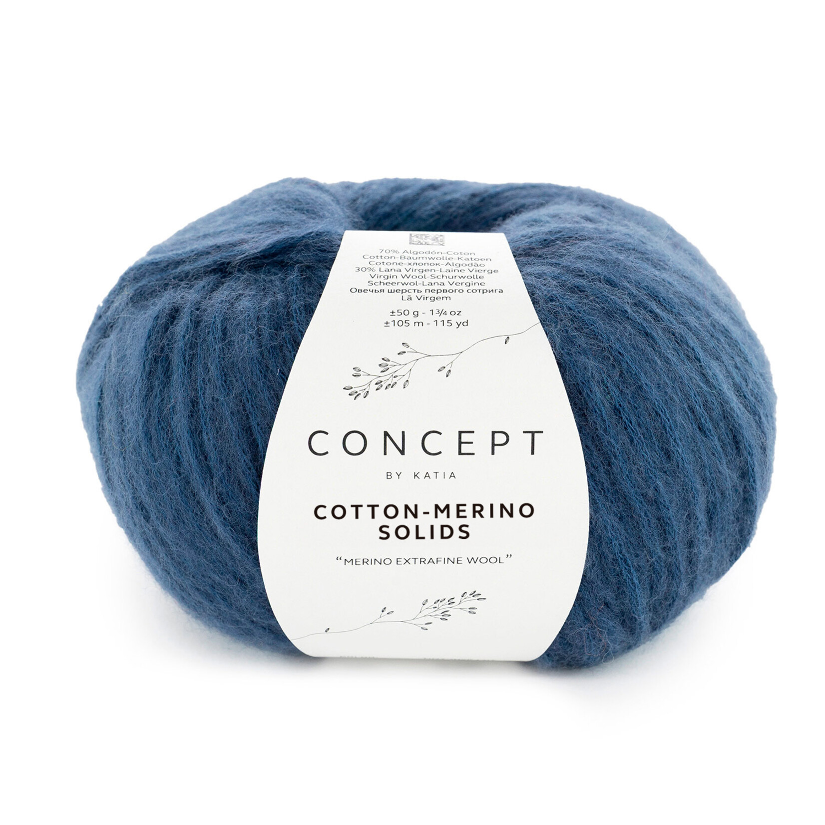 Katia Cotton-Merino Solids 70 Donkerblauw