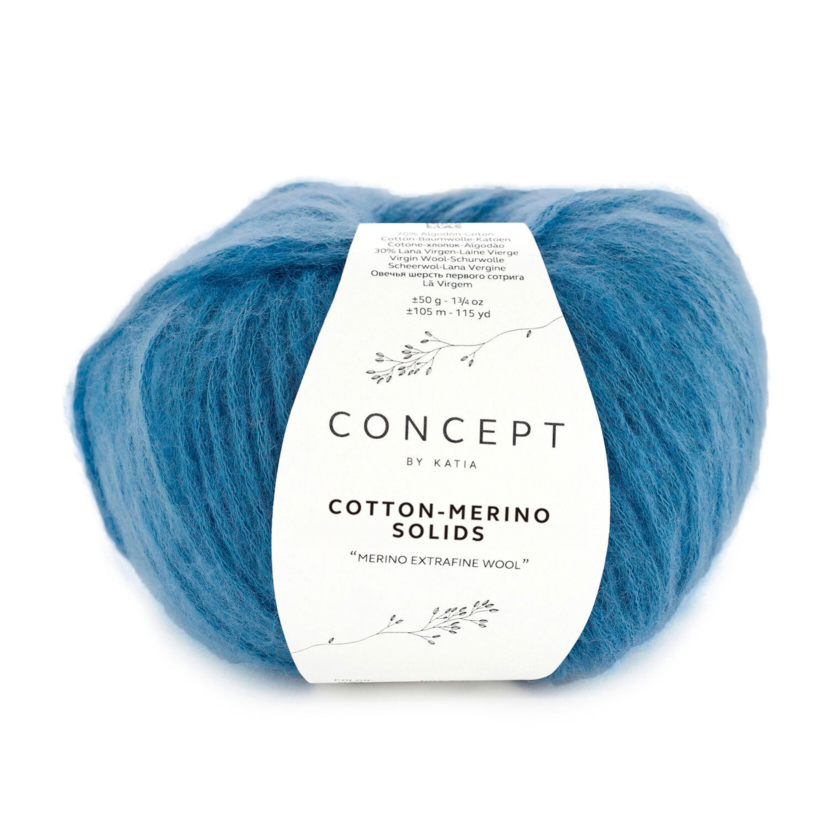 Katia Cotton-Merino Solids 71 Jeansblauw