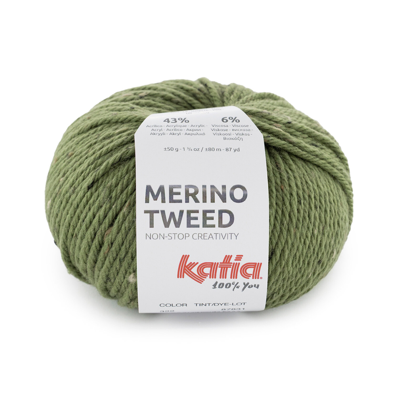 Katia Merino Tweed 322 Mosgroen