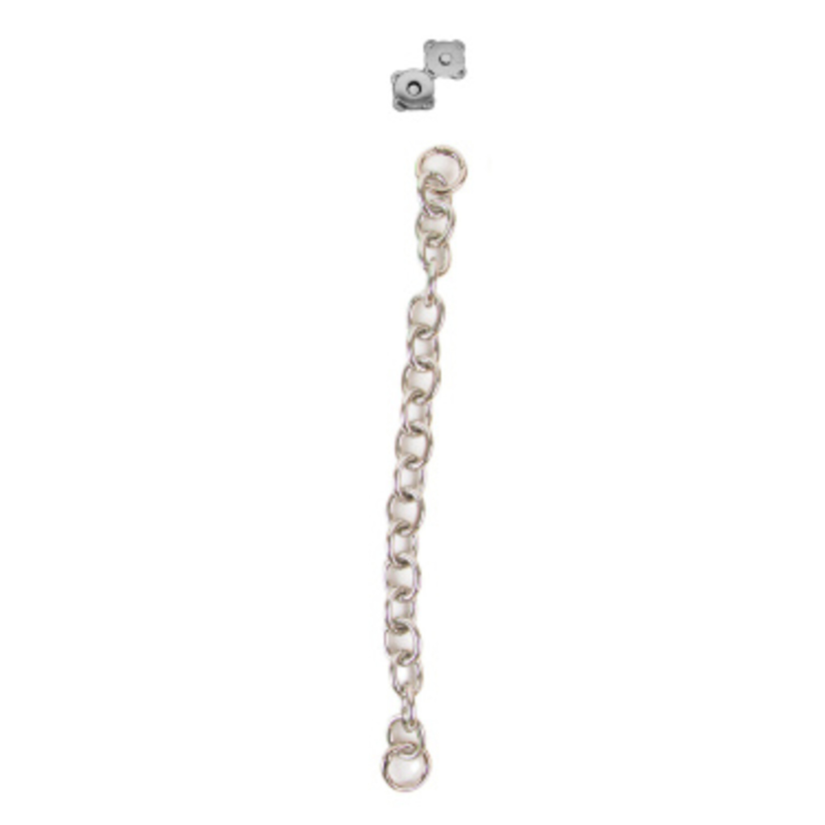 Katia Handgrepen metalen ketting 30 cm goud of zilver met magnetische sluiting