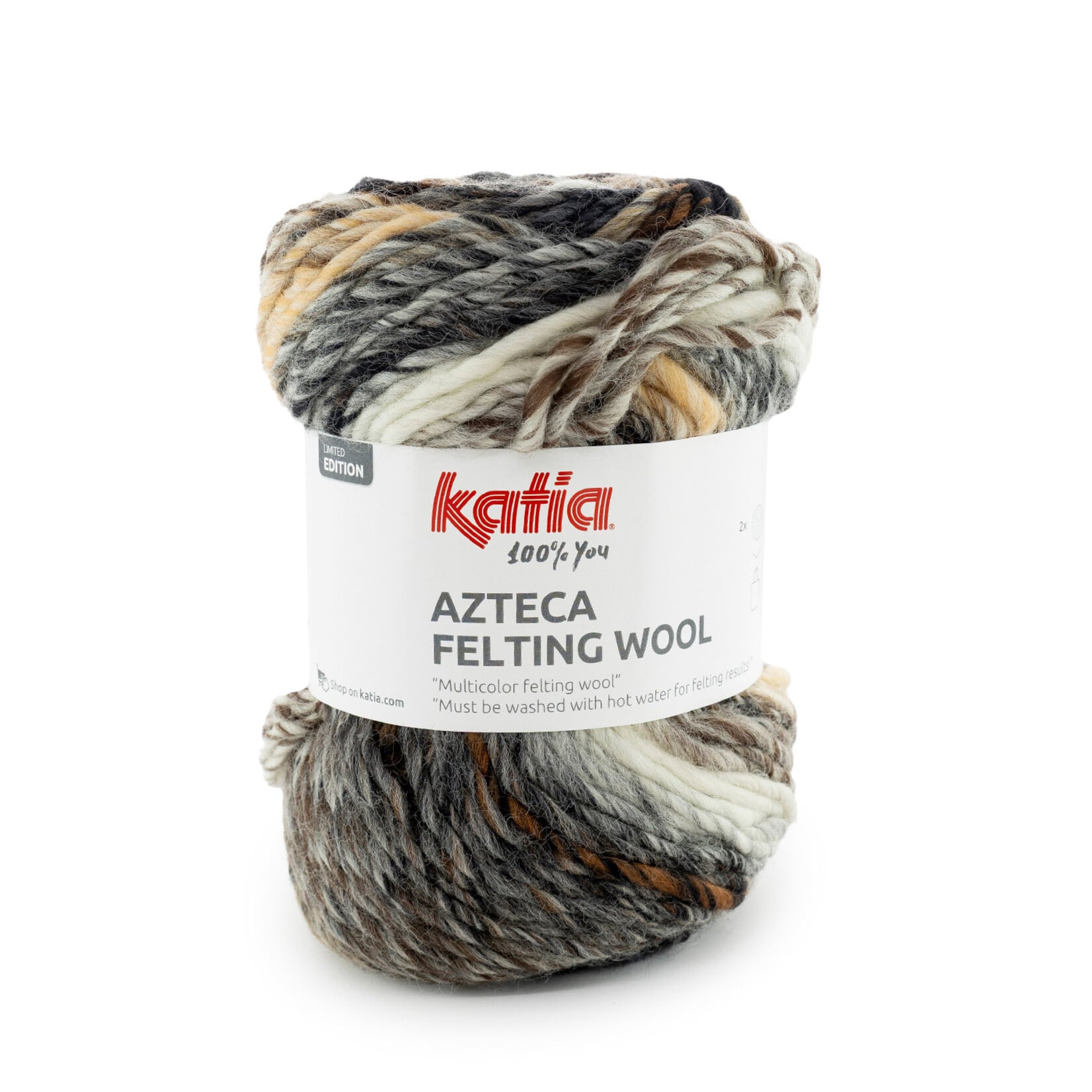 Katia Azteca Felting Wool 301 - Beige-Grijs