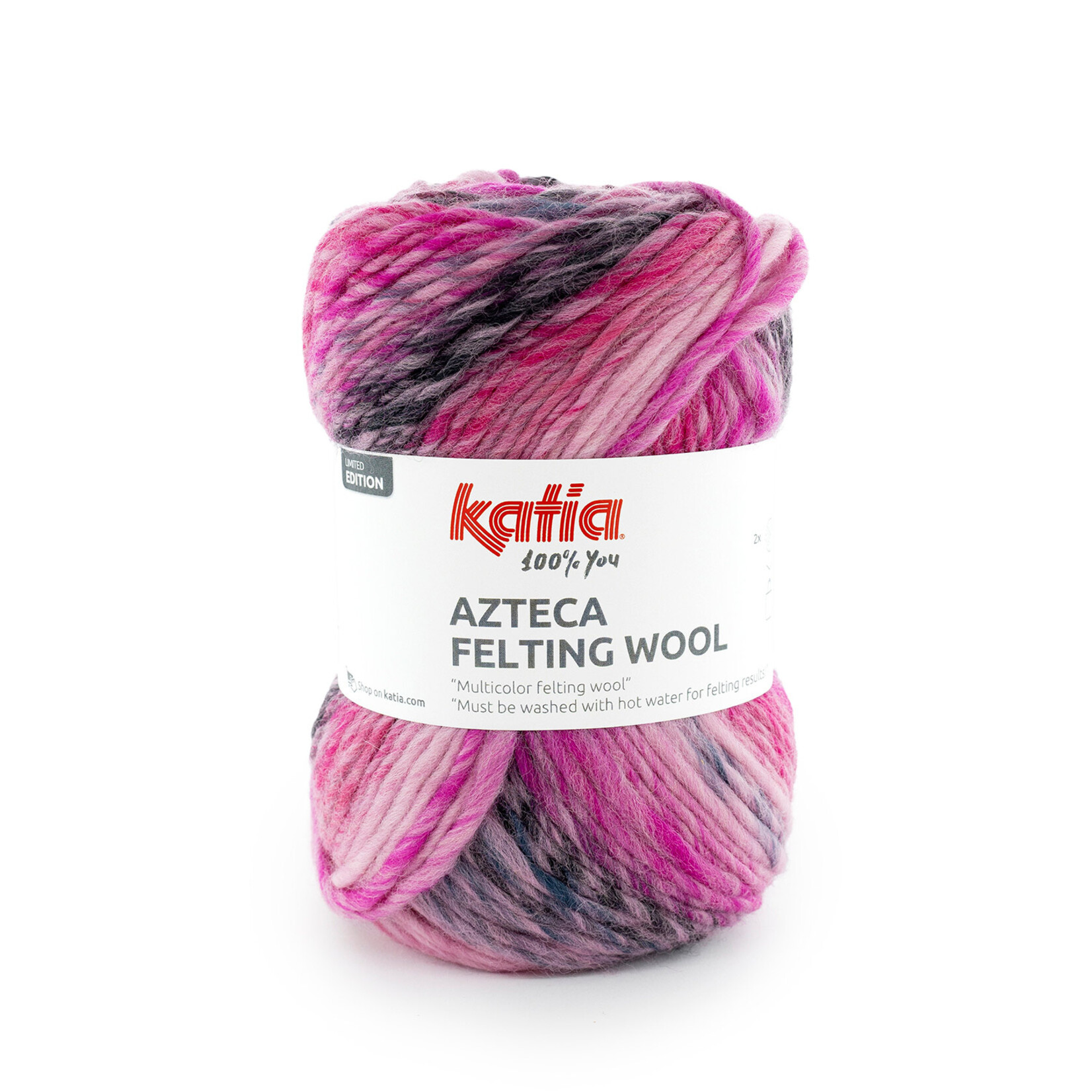 Katia Azteca Felting Wool 305 Roze-Paars