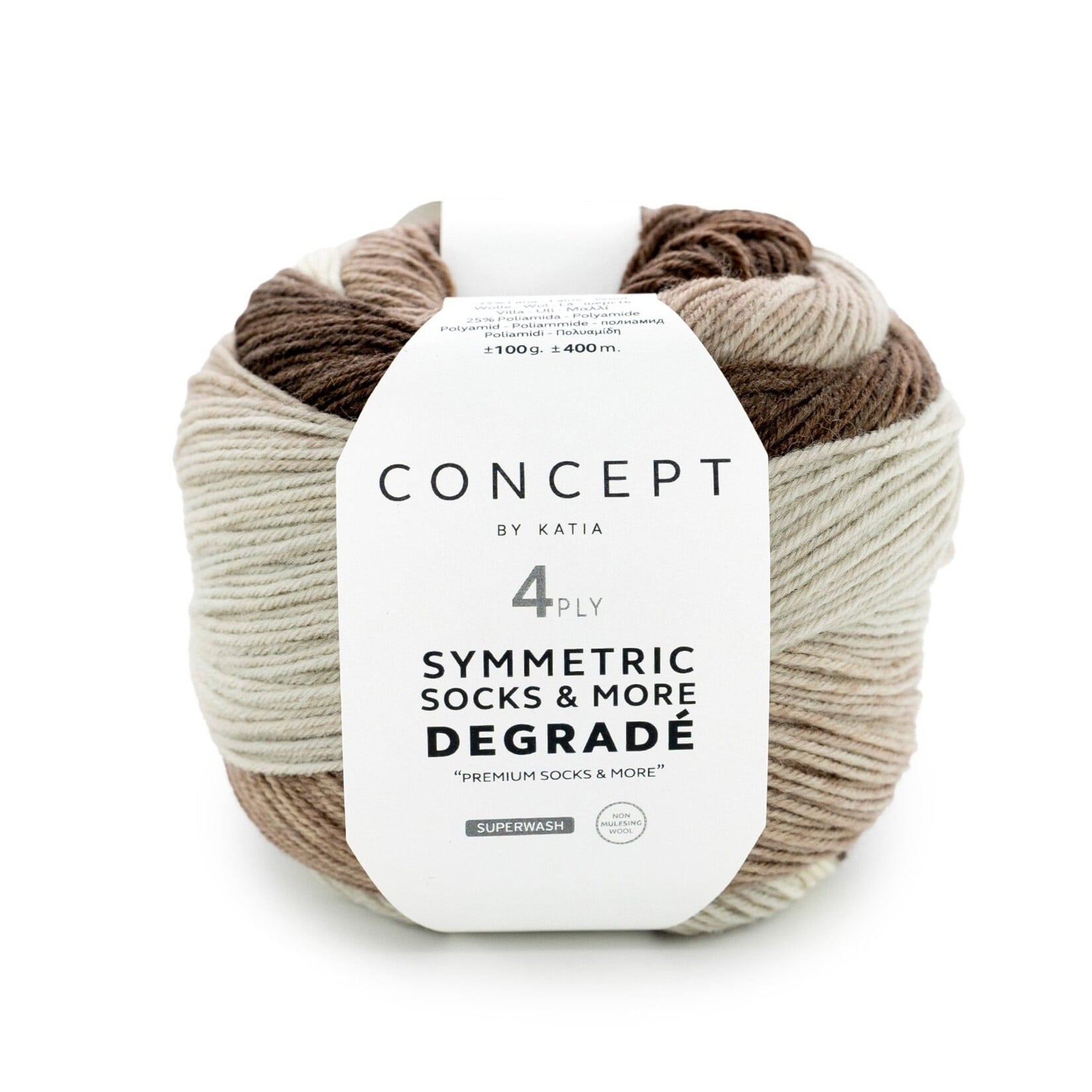 Katia Degradé Symmetric Socks 51 Beige-Bruin