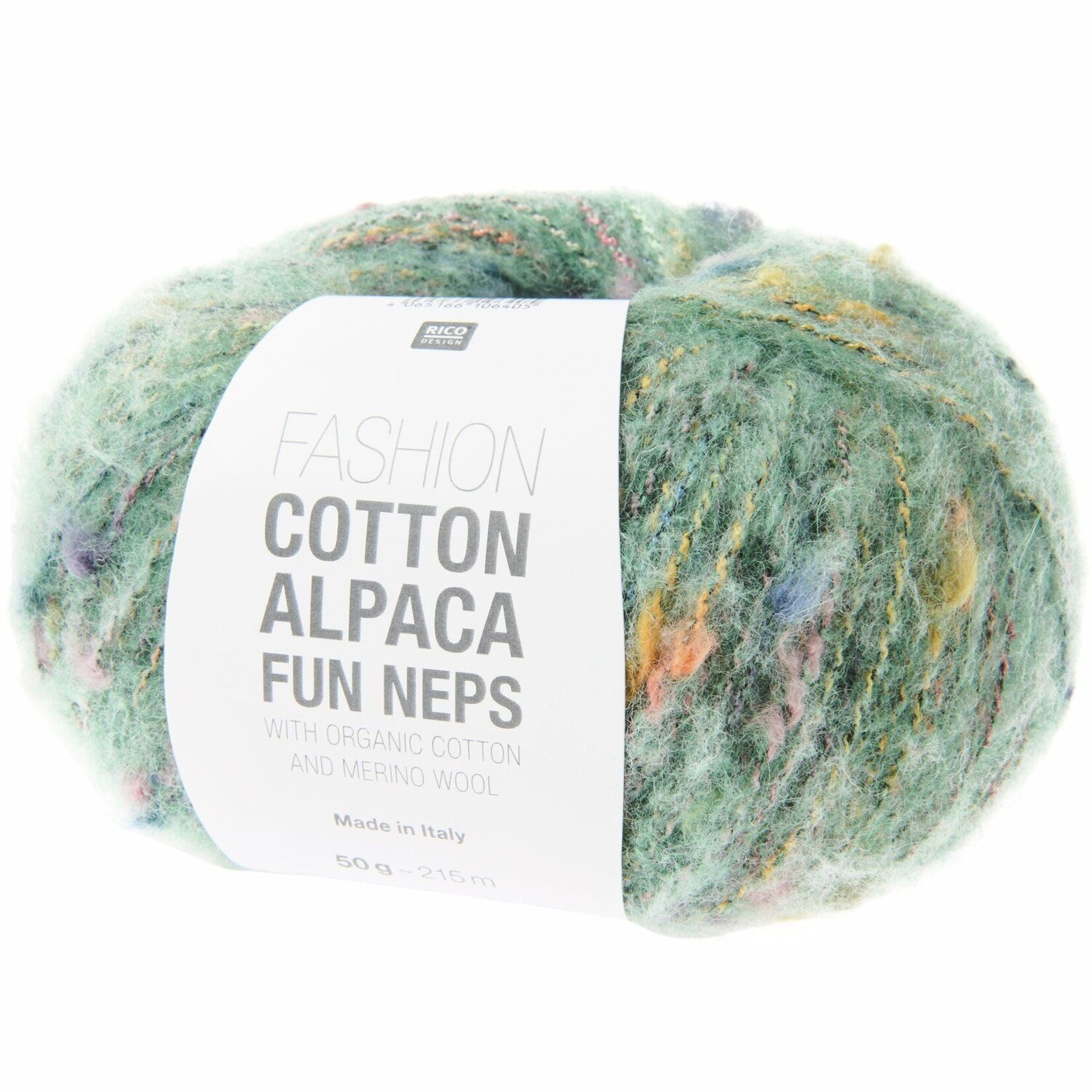 Rico Cotton Alpaca Fun Neps 8 Ivy