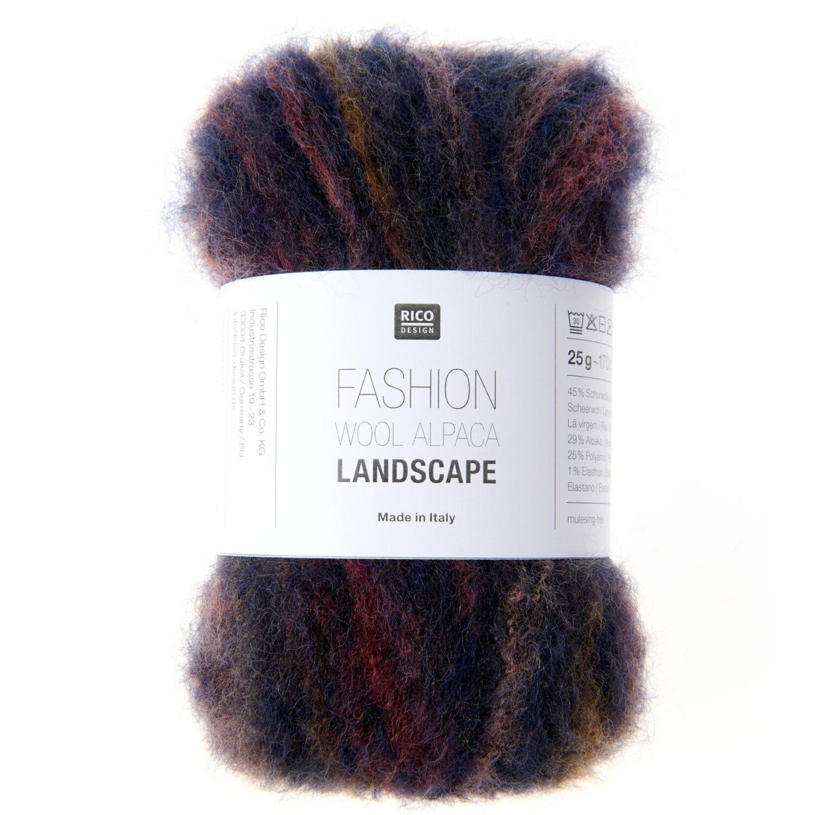 Rico Wool Alpaca Landscape 6 Dark Berries