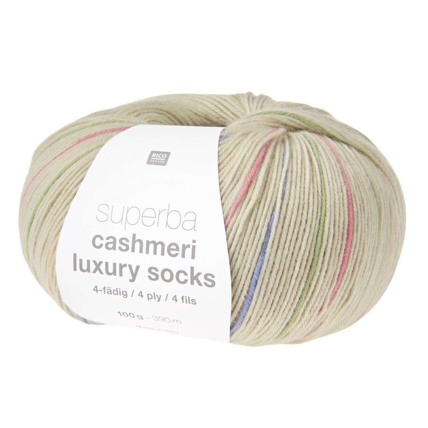 Rico Cashmeri Luxury Socks 41 Colourful Pastels