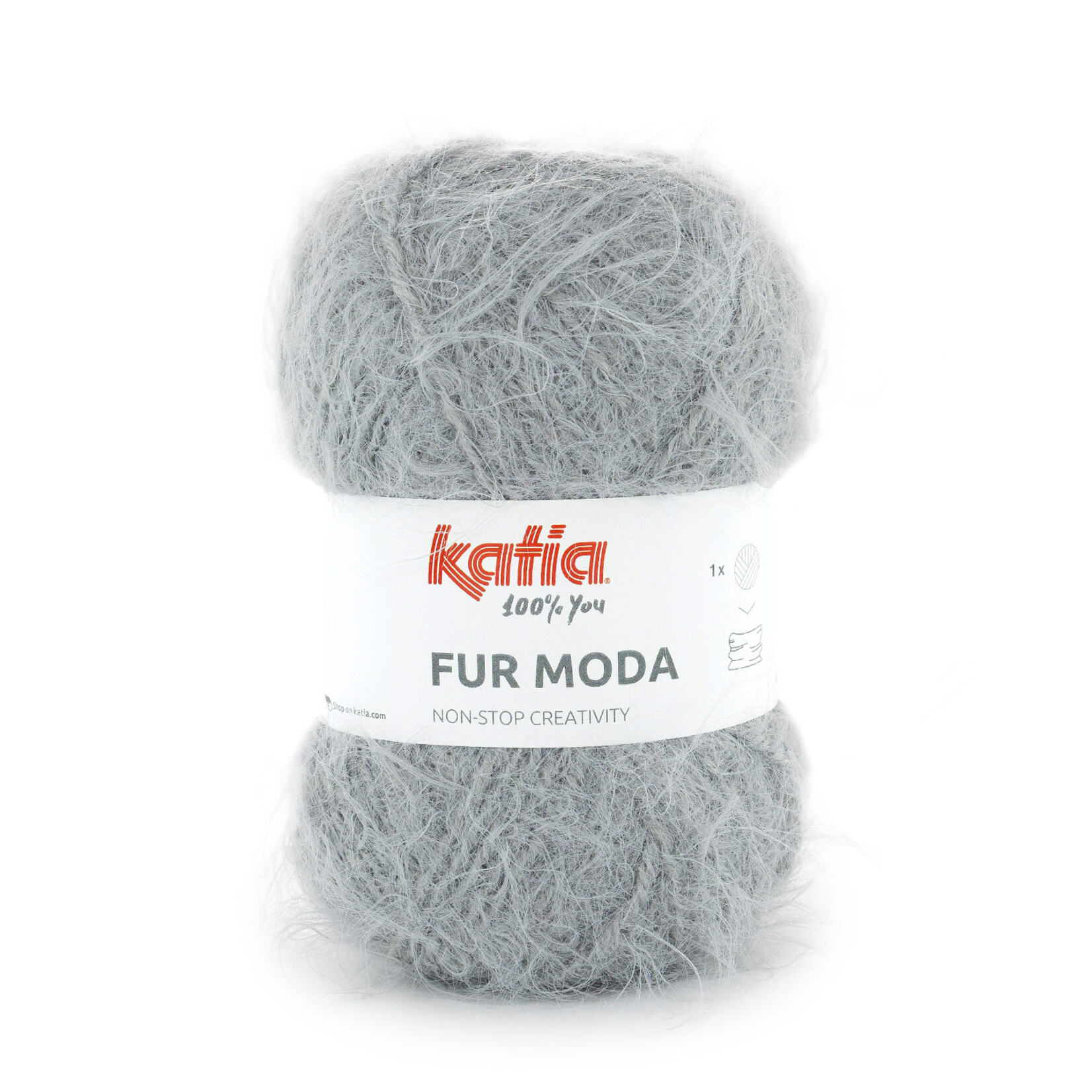 Katia Fur Moda 108 Grijs