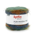 Katia Fur Moda 100 301 Kaki-Citroengeel-Eendblauw