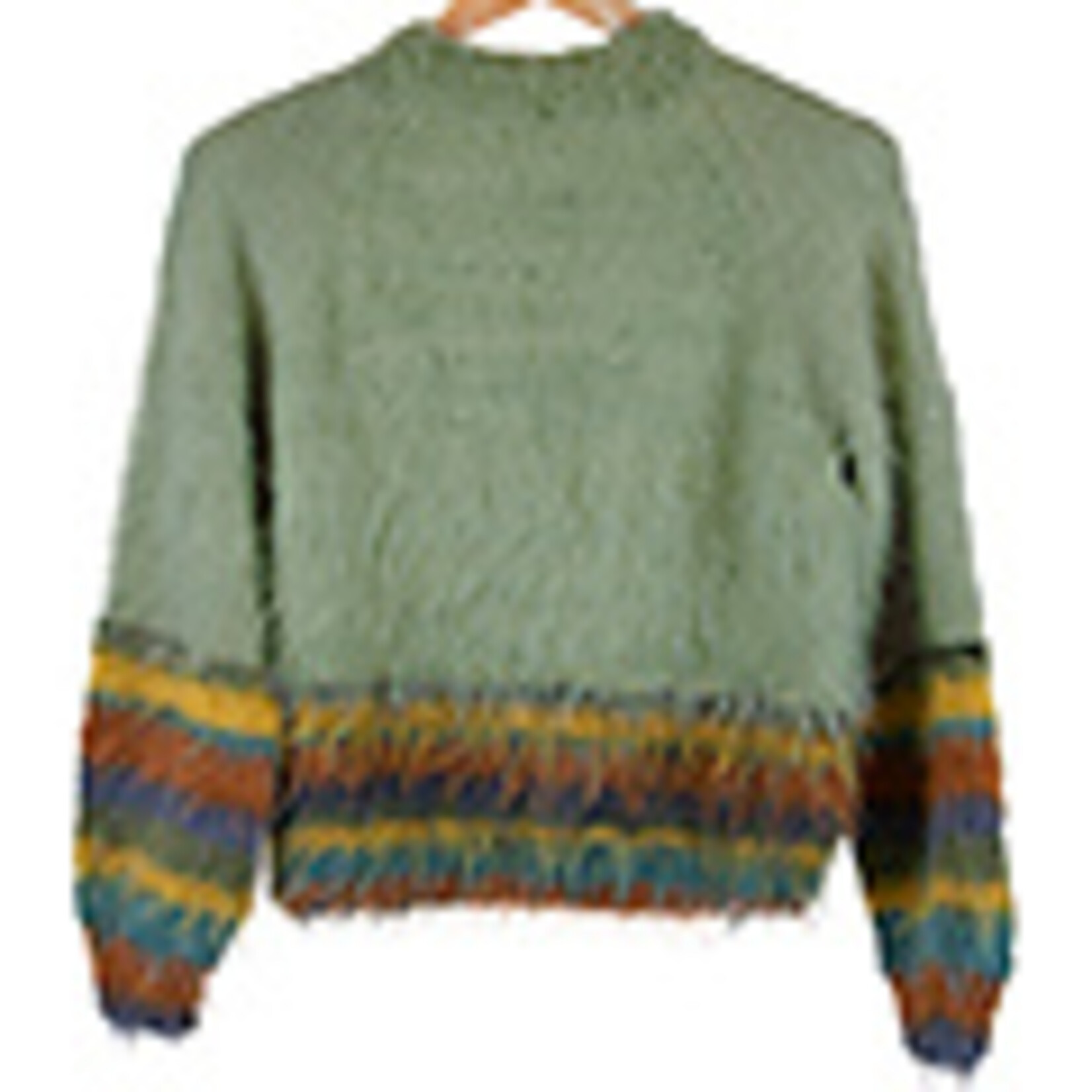 Katia Fur Moda 300 301 - Kaki-Citroengeel-Eendblauw