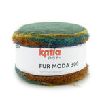 Katia Fur Moda 300 301 - Kaki-Citroengeel-Eendblauw