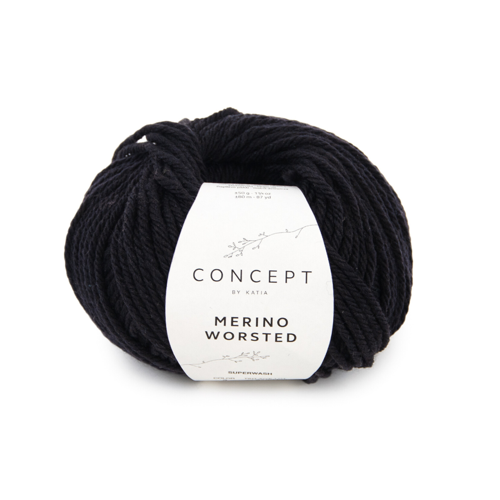 Katia Merino Worsted 2 Zwart