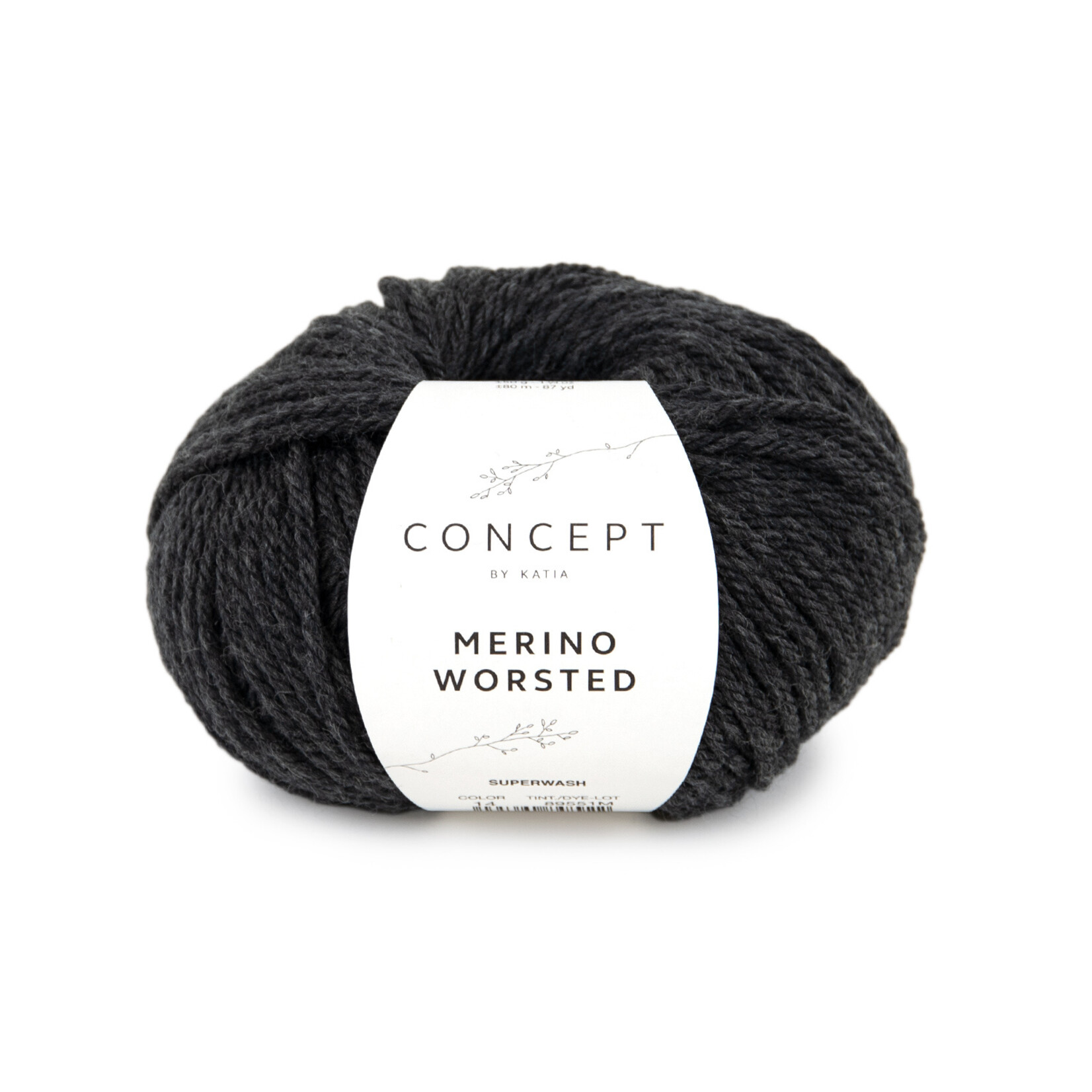 Katia Merino Worsted 14 - Donkergrijs