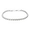 iXXXi JEWELRY iXXXi STEEL 5mm wide bracelet with rope Silver link made of stainless steel.