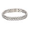 iXXXi JEWELRY iXXXi STEEL Bracelet 12mm wide flat turn Pad Brushed Silver made of stainless steel.