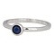 IXXXI JEWELRY RINGEN iXXXi Jewelry Invulring 0.2 cm Staal met een platte zetting met een Cateye Naturstone Navy Blue Silver