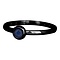 IXXXI JEWELRY RINGEN iXXXi Jewelry Invulring 0.2 cm Staal met een platte zetting met een Cateye Naturstone Navy Blue Black