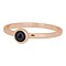 IXXXI JEWELRY RINGEN iXXXi Jewelry Invulring 0.2 cm Staal met een platte zetting met een Cateye Naturstone Dark Blue Rosegold