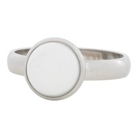 IXXXI JEWELRY RINGEN iXXXi Jewelry Vulring 0.4 cm Staal White stone Silver 12mm