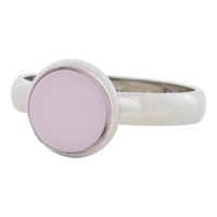 IXXXI JEWELRY RINGEN iXXXi Jewelry Vulring 0.4 cm Staal Pink stone Silver 12mm