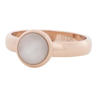 IXXXI JEWELRY RINGEN iXXXi Jewelry Vulring 0.4 cm Staal White Cateye Rosegold 10mm