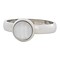 IXXXI JEWELRY RINGEN iXXXi Jewelry Invulring 0.4 cm Staal met een platte zetting met daarin een 8mm White Cateye cabochon Silver