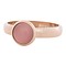 IXXXI JEWELRY RINGEN Fill iXXXi Jewelry Ring 0.4 cm Steel with a flat setting containing an 8mm Pink Cateye cabochon Rose Gold