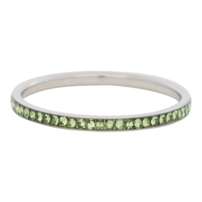 IXXXI JEWELRY RINGEN iXXXi Vulring 0.2 cm Smal Zirkonia Peridot Silver