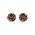 BIBA OORBELLEN Biba 8926 Light Smoked Topaz Earrings