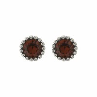 BIBA OORBELLEN Biba 8926 Smoked Topaz Earrings