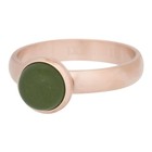 IXXXI JEWELRY RINGEN iXXXi Jewelry Vulring 0.4 cm Staal Mat Rosegold Olive 10mm