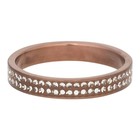 IXXXI JEWELRY RINGEN iXXXi Jewelry Vulring 0.4 cm Double Zirkonia Mat Brown