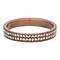 IXXXI JEWELRY RINGEN iXXXi Jewelry Vulring 0.4 cm Double Zirkonia Mat Brown