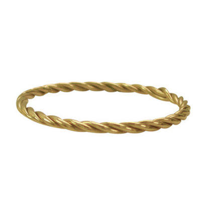 CHARMIN'S Charmins Drehen Stapel Stahlring R329 Gold Schaft Modeschmuck Marke Charmin ist.