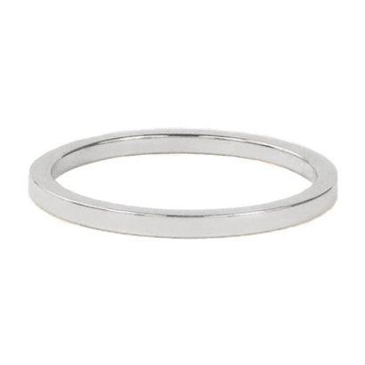 CHARMIN'S Charmins Plain steel stack ring R313 Silver Steel from Charmin's fashion jewelry brand.