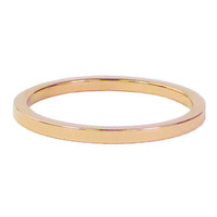 CHARMIN'S Charmins Ring Plain Rose Gold Stahl