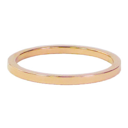 CHARMIN'S Charmins Plain Stahlpfahl Ring R315 Rose Gold Schaft Modeschmuck Marke Charmin ist.