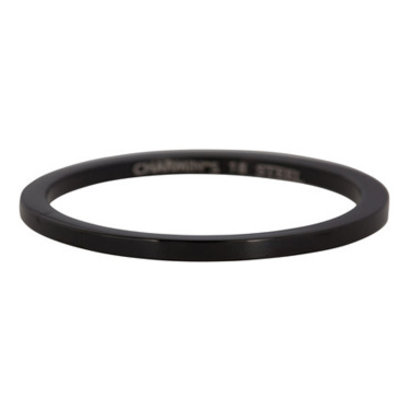 CHARMIN'S Charmins Plain steel stack ring R366 Black Steel from Charmin's fashion jewelry brand.