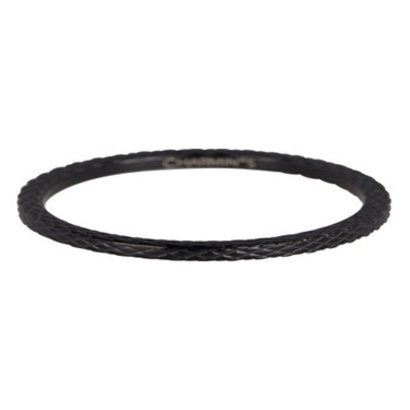 CHARMIN'S Charmins Snake Stapel Stahlring R359 Schwarz Shank Modeschmuck Marke Charmin ist.