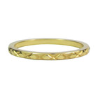 CHARMIN'S Charmins ring cross all over gold steel