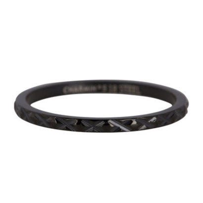 CHARMIN'S Charmins Cross all over steel ring ring R365 Black Steel from Charmin's fashion jewelry brand.