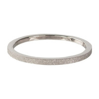 CHARMIN'S Charmins ring Sanded Silver Staal